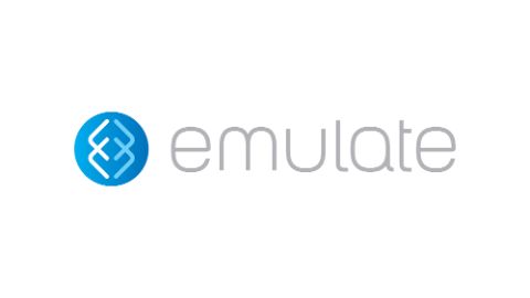 A logo for the brand Emulate