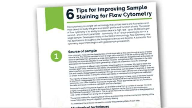 6 Tips for Improving Sample Staining for Flow Cytometry content piece image 