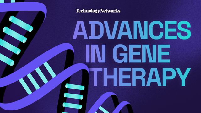 A strand of DNA and the words "ADVANCES IN GENE THERAPY" 