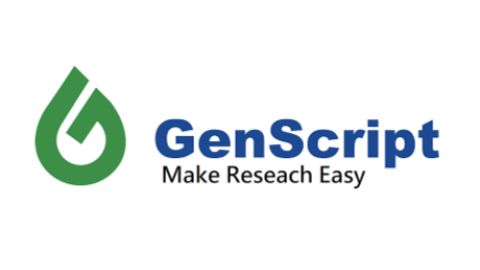 A logo for the brand GenScript USA Inc.