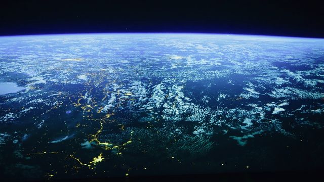 A satellite photo taken of the Earth 